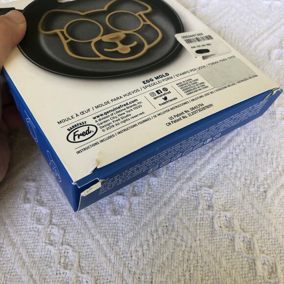 Fred Funny Side Up Dog Silicone Egg Mold Tan Breakfast Novelty Stocking Stuffer - Picture 5 of 8